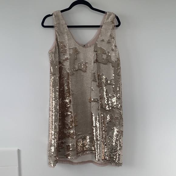 ZARA | Sequined Mini Party Dress - Picture 4 of 4